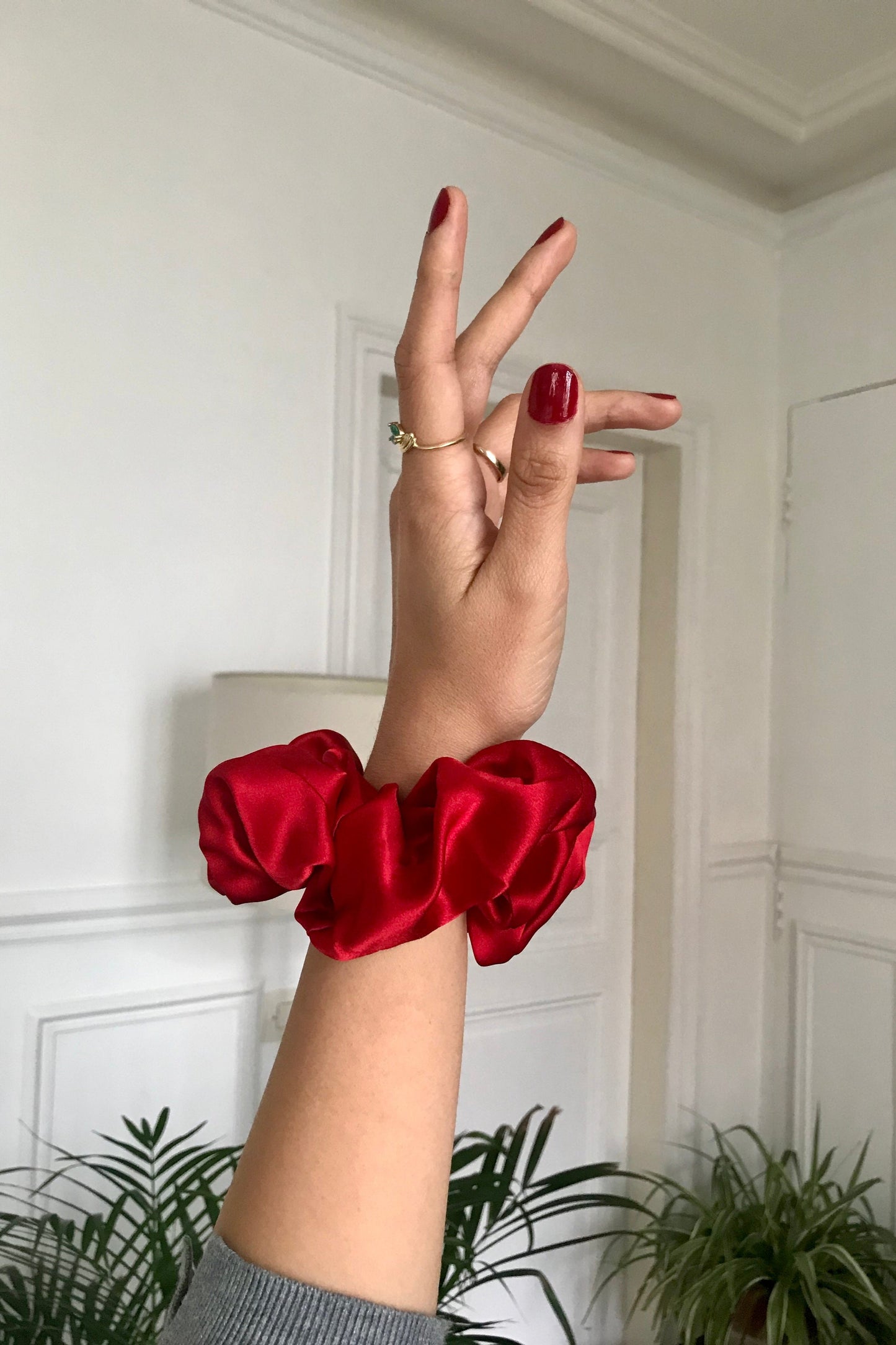 Silk scrunchie